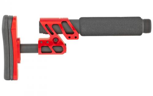 Odin Works Zulu 2.0 Adjustable Stock Kit, Red, Fits AR15 OS-ZULU-KIT-RED