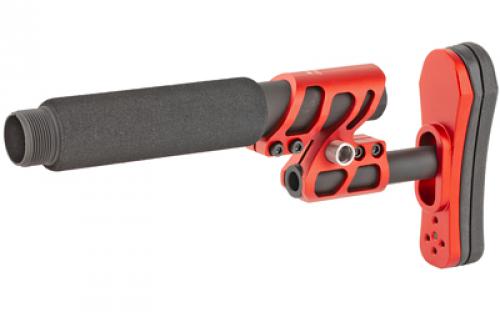 Odin Works Zulu 2.0 Adjustable Stock Kit, Red, Fits AR15 OS-ZULU-KIT-RED