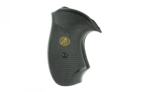 Pachmayr Grip Compact, Fits Colt D Post 1971 Revolver, Black 2515