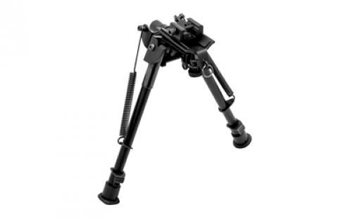 Truglo TAC POD Adjustable Bipod, Pivot, Adaptor, Fits Sling Swivel Stud or Picatinny Rail, 9-13, Black TG-TG8902L