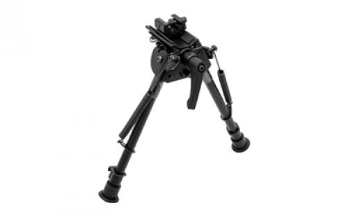 Truglo TAC POD Adjustable Bipod, Pivot, Adaptor, Fits Sling Swivel Stud or Picatinny Rail, 9"-13", Black TG-TG8902L