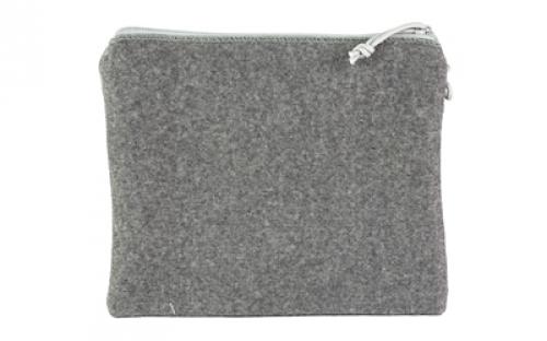 Allen Locking Pistol Pouch, Compact, 9"x7", Fleece, Gray 3627