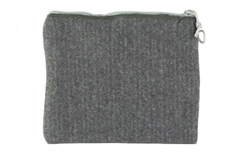 Allen Locking Pistol Pouch, Compact, 9"x11", Fleece, Gray 3629