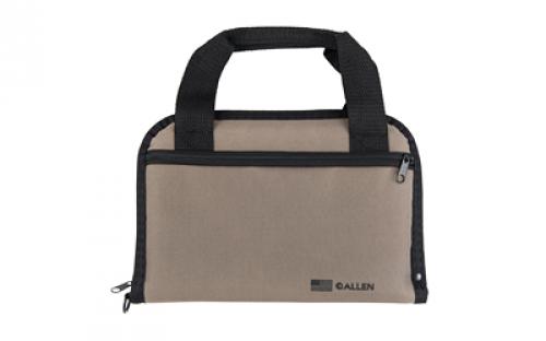 Allen Pistol Tote with Pocket, Nylon, Taupe 3644