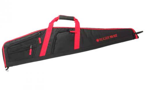 Allen Ruger Flagstaff 10/22 Single Scoped Rifle Case, 40, Black/Red Finish, Endura Fabric 375-40