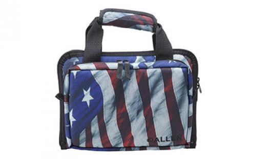 Allen Victory Duplex Double Handgun Case, American Flag Finish, Endura Fabric 7609