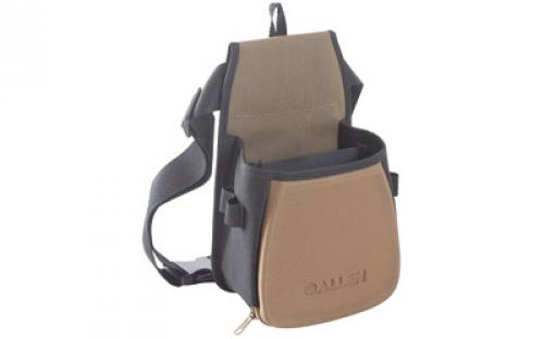 Allen Eliminator Basic Double Compartment Shooting Bag,  Black/Coffee/Copper, Belt Included, Lightweight 8303