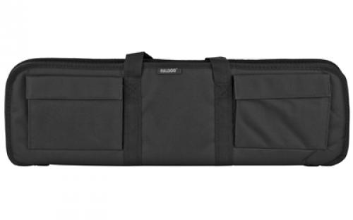 Bulldog Cases Tactical Shotgun Case, Fits Single Shotgun, Mossberg Shockwave and Similar, Elastic Shell Holders In External Pockets, 29 Soft Case, Black BD492-29