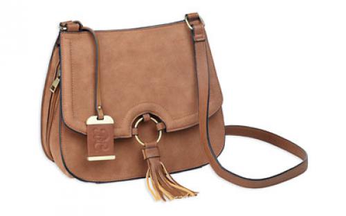 Bulldog Cases Cross Body Purse Holster, Fist Most Small Autos, Camel Brown, Leather BDP-034