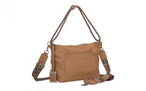 Bulldog Cases Hobo Purse with Holster, Cheetah Print, Tan, Leather BDP-076