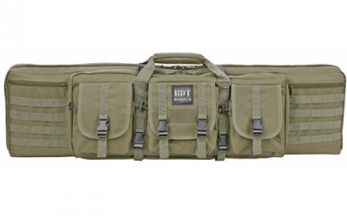 Bulldog Cases Deluxe Tactical Rifle Case, Fits Single Rifle, Three Front Acc. Pockets, Large Main Front Pocket, Back Pack Straps, 36 Soft Case, Green BDT35-36G