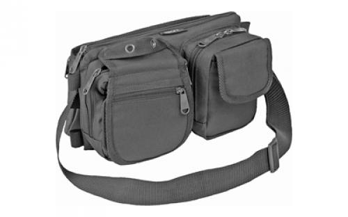 Bulldog Cases Go Waist Pack, Satchel, Black, Nylon BDT403B