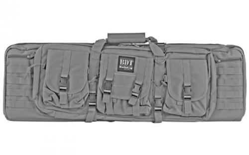 Bulldog Cases Tactical, Double Rifle Case, Seal Gray, Nylon, 37 BDT60-37SG