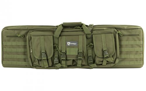 Drago Gear Double Gun Case, Dbl Rfl Cs, OD Green, 600D Polyester, 42 12-323GR