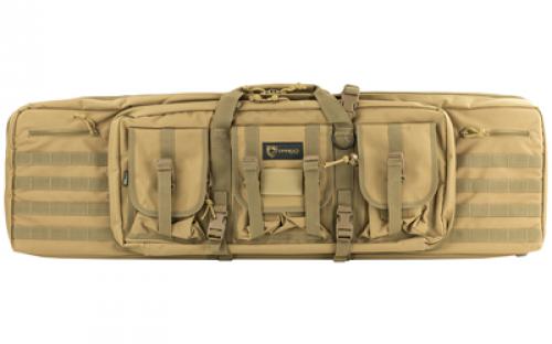 Drago Gear Double Gun Case, Dbl Rfl Cs, Tan, 600D Polyester,42 12-323TN