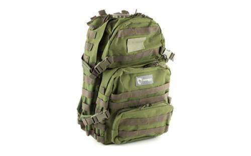 Drago Gear Assault Backpack, 20x15x13, OD Green 14-302GR