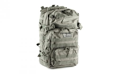 Drago Gear Assault Backpack, 20x15x13, Seal Gray 14-302GY