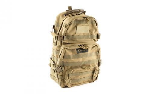 Drago Gear Assault Backpack, 20x15x13, Tan 14-302TN