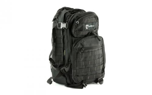 Drago Gear Scout Backpack, 16x10x10, Black 14-305BL