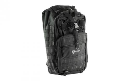 Drago Gear Atlus Backpack, 600 Polyester, 19x11x10, Black 14-308BL