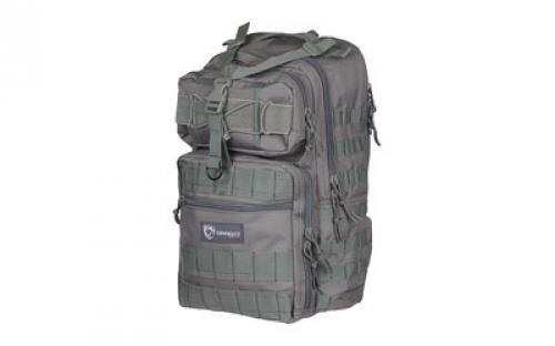 Drago Gear Atlus Backpack, 600 Polyester, 19"x11"x10", Gray 14-308GY