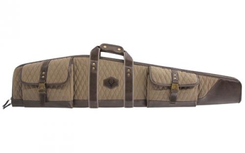 Evolution Outdoor President Series, Rifle Case, Fits Most Rifles Up to 46, Cotton Duck Canvas and Brown Fleece Lining Construction, Brown 44020-EV