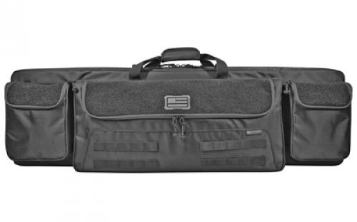 Evolution Outdoor Tactical 1680 Series, Tactical Double Rifle Case, Black Color, 42, 1680 Denier Polyester 51286-EV