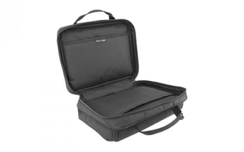 Evolution Outdoor Tactical 1680 Series, XL Tactical Double Pistol Case, Fits 2 Full Size Pistols, Polyester, Black 51303-EV