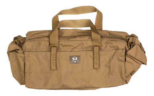 Grey Ghost Gear Transport Bag, Ideal Size for Storing in a Vehicle, the Main Compartment has Ample Room for a Handgun or Even a Folded PDW/SBR, 11H X 22W X 5D, Coyote Brown 4601-14