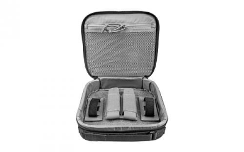 Grey Ghost Gear Pistol Case, Black, Adjustable Carry Strap, Internal Zippered Mesh Pocket, Holds Full Size Pistol and Two Magazines 6026-2