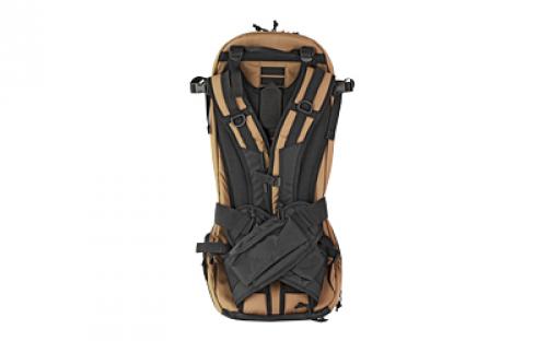 Grey Ghost Gear Apparition SBR Bag, Backpack, Can Fit a 10.5" or Shorter SBR, Black/Brown, 27"H Without Extended Bottom/33"H With Extended Bottom X 12"W X 4"D GTG5874-14-2