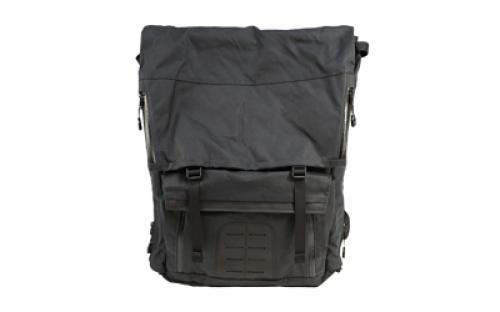 Grey Ghost Gear Gypsy, Backpack, Waxed Canvas, 17 Liters, Black GTG5907-BLK