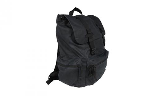 Grey Ghost Gear Drifter, Backpack, Waxed Canvas, 1820 Cubic Inches, Black GTG5943-BLK