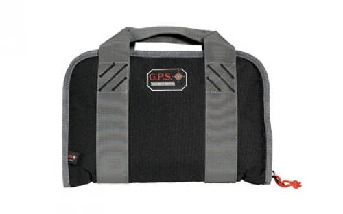 GPS Pistol Case, Black, Soft, Up To 2 Compact Pistols GPS-1107PCCB