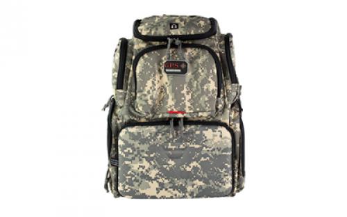 GPS Handgunner, Backpack With Cradle For Four Handguns, Fall Digital Camo, Nylon GPS-1711BPDC