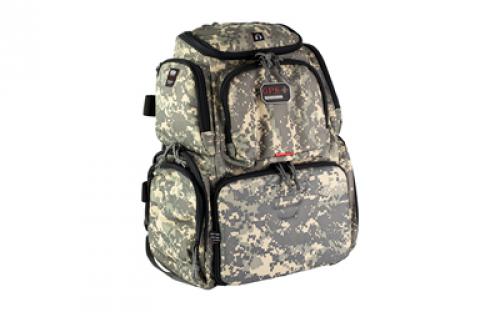 GPS Handgunner, Backpack With Cradle For Four Handguns, Fall Digital Camo, Nylon GPS-1711BPDC