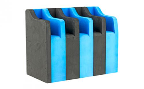 GPS Foam Pistol Cradle, Blue Foam, Holds Up To 5 Pistols GPS-F500CRN