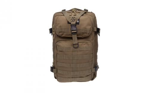 GPS Tactical Bugout Computer Backpack, Fits Up to a 15 Laptop, 600 Denier Polyester Construction, Tan GPS-T1712BPT