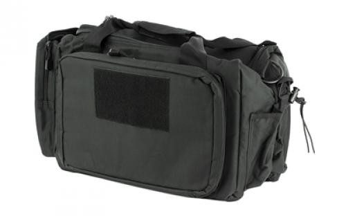 NCSTAR Competition Range Bag, Nylon, Black, Exterior PALS/ MOLLE Webbing, Includes Shoulder Strap & Brass Bag CVCRB2950B