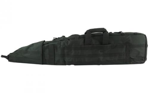 NCSTAR Drag Bag, 45" Rifle Case, Nylon, Black, Includes Backpack Shoulder Straps CVDB2912B