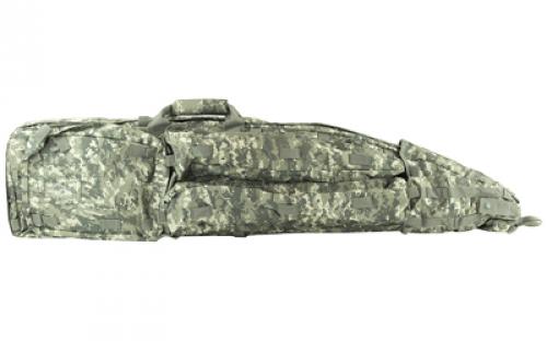 NCSTAR Drag Bag, 45 Rifle Case, Nylon, Gray Digital, Includes Backpack Shoulder Straps CVDB2912D