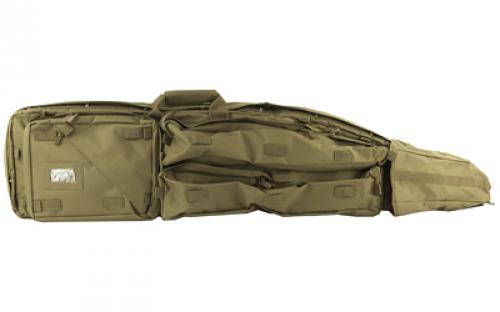 NCSTAR Drag Bag, 45 Rifle Case, Nylon, Tan, Includes Backpack Shoulder Straps CVDB2912T