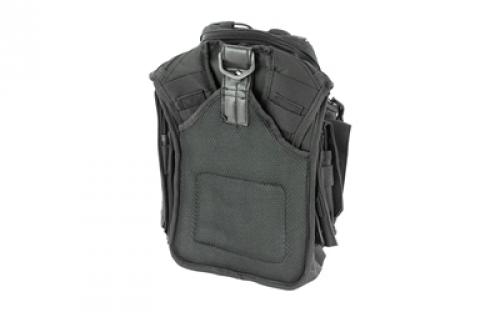 NCSTAR First Responder Utility Bag, Nylon, Black, MOLLE / PALS Webbing, Rear Concealed Carry Pocket, Shoulder Strap CVFRB2918B