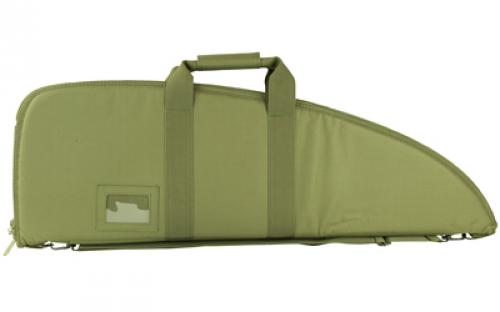 NCSTAR 2907 Series Rifle Case, Green, Nylon, 36" Length, Includes 5 Exterior Mag Pouches, Extra Wide to Allow Room for Scoped Rifles CVG2907-36