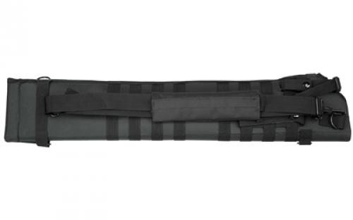 NCSTAR Shotgun Scabbard, Black, Nylon, 29 Length, Six Metal D-Ring locations, Includes Padded Shoulder Sling CVSCB2917B