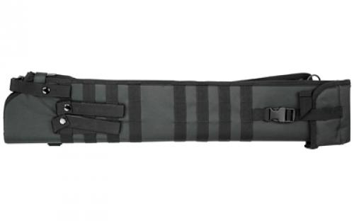 NCSTAR Shotgun Scabbard, Black, Nylon, 29" Length, Six Metal D-Ring locations, Includes Padded Shoulder Sling CVSCB2917B