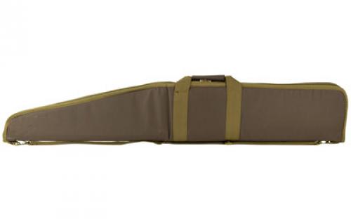 NCSTAR 2958 Series Shotgun Case, Brown, Nylon, 48 Length, Metal Lockable Zipper Pulls, Includes Adjustable 2 Shoulder Strap with Shoulder Pad CVSHW2958-48