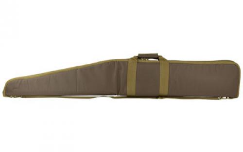 NCSTAR 2958 Series Shotgun Case, Brown, Nylon, 54 Length, Metal Lockable Zipper Pulls, Includes Adjustable 2 Shoulder Strap with Shoulder Pad CVSHW2958-54