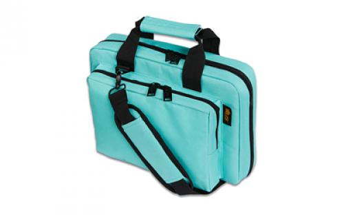 US PeaceKeeper Mini Range, Pistol Case, 12.75x8.75x3, 600 Denier Polyester, Robins Egg Blue P21102