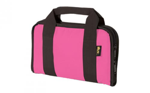 US PeaceKeeper Attache, Pistol Case, 12.5x6.5, 600 Denier Polyester, Pink P21123